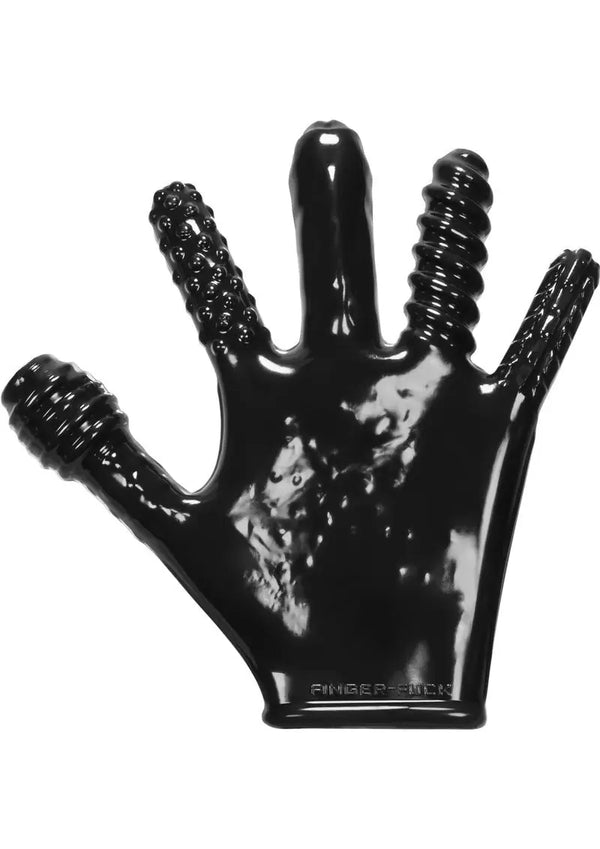 Finger Fuck Textured Glove Black