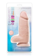 Au Naturel Pounder Dildo With Suction Cup 10in – Vanilla