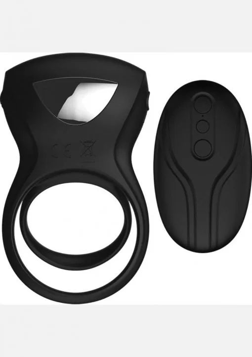 Decadence Shafter Shock E-stim Cock Ring Black