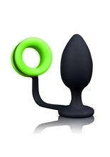 Shots Ouch Butt Plug W/cock Ring - Glow In The Dark