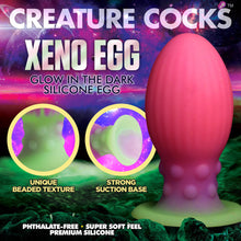 Xeno Egg Glow In The Dark Silicone Egg - Xl