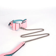 High End Custom Genuine Real Leather BDSM Kit Pink/Blue