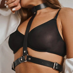 Women Leather Harness Sexy Lingerie