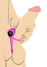 Remote Control 28x Vibrating Cock Ring And Bullet - Purple