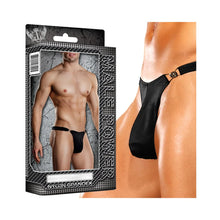 Male Power Clip Thong S/M Black Underwear