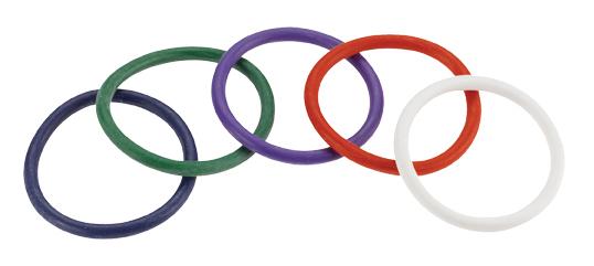 Rainbow Rubber C Ring 5 Pack - 2 inch