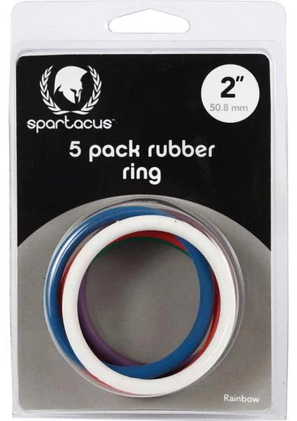 Rainbow Rubber C Ring 5 Pack - 2 inch