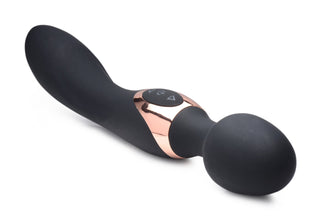 10x Dual Duchess 2-in-1 Silicone Massager - Black