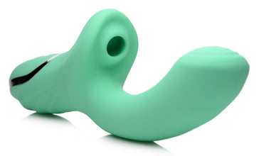 10x Minty Air-stim Silicone Rabbit Vibrator