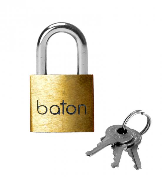 Baton Brass Lock with Release Keys