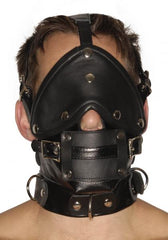 Strict Leather Premium Muzzle With Blindfold And Gags