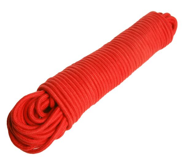 96 Foot Cotton Bondage Rope - Red