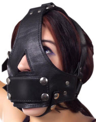 Strict Leather Bishop Head Harness With Removable Gag