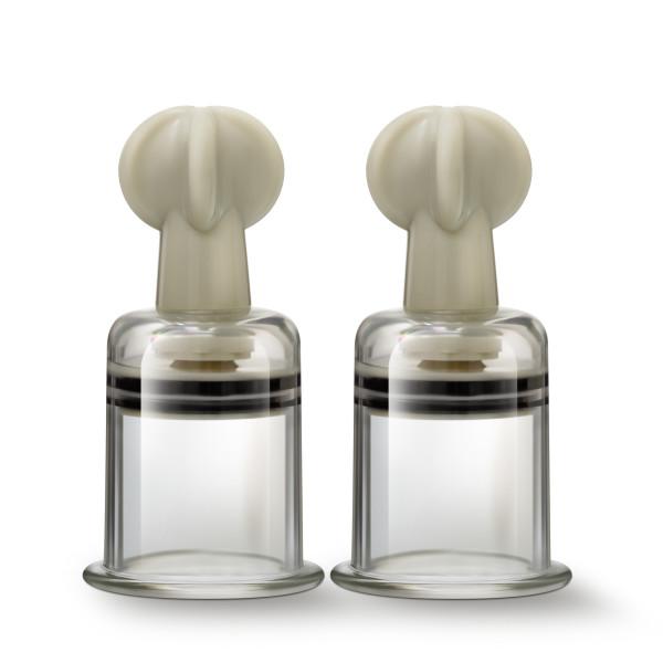 Temptasia Clit & Nipple Twist Large Suckers Set Of 2 Clear