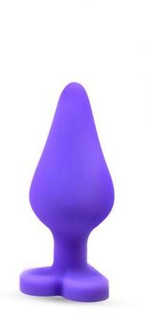 Naughtier Candy Heart Purple Butt Plug