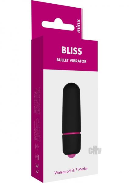 Minx Bliss 7 Mode Mini Bullet Vibe Black