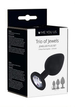 Me You Us Trio Of Jewels Black - 3 Size