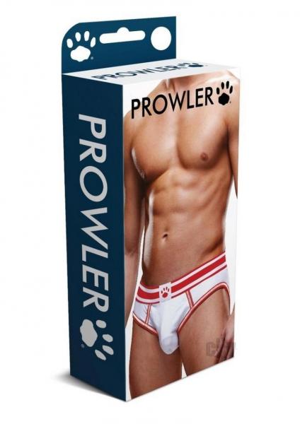 Prowler White/red Open Brief Md