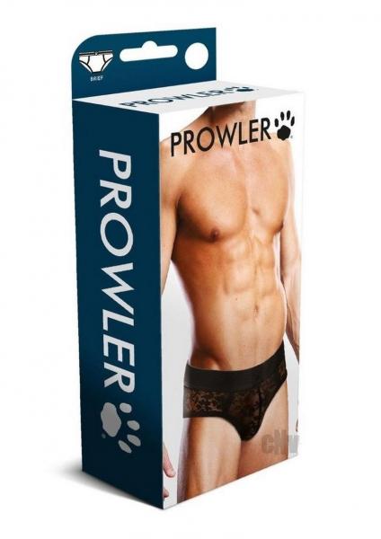 Prowler Black Lace Brief Lg