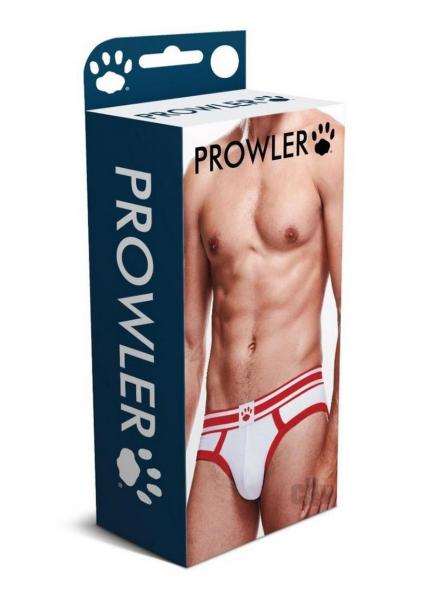 Prowler White/red Brief Md