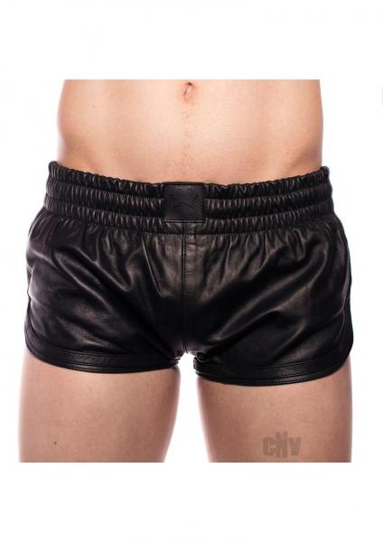 Prowler Red Leather Sport Shorts Blk Lg