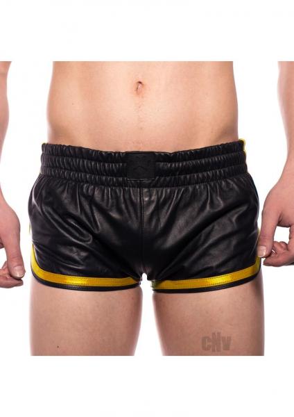 Prowler Red Leather Sport Shorts Yell Lg