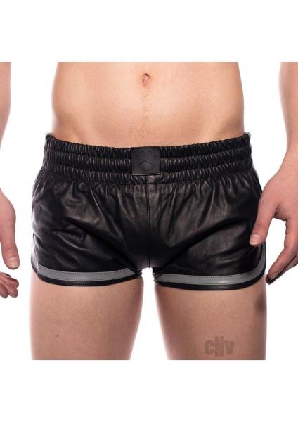 Prowler Red Leather Sport Shorts Gry Md