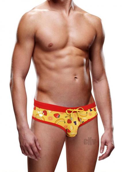 Prowler Swim Brief Fruit Lg Yellow