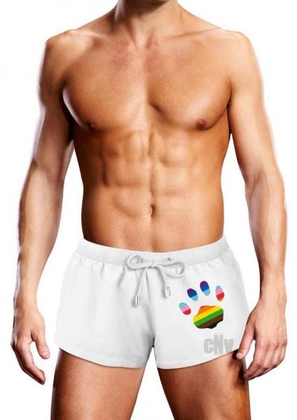 Prowler Swim Wht Oversize Paw Trunk Lg