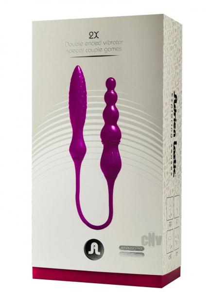 2x Double Vibrator Purple