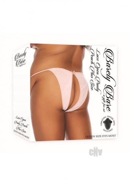 Barely B Lace Open Panty Ps Peach