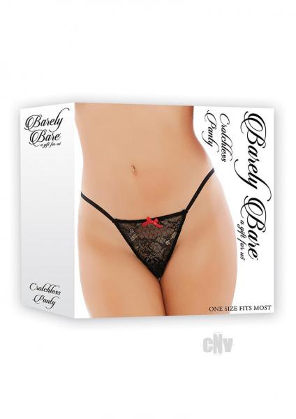 Crotchless Panty Black