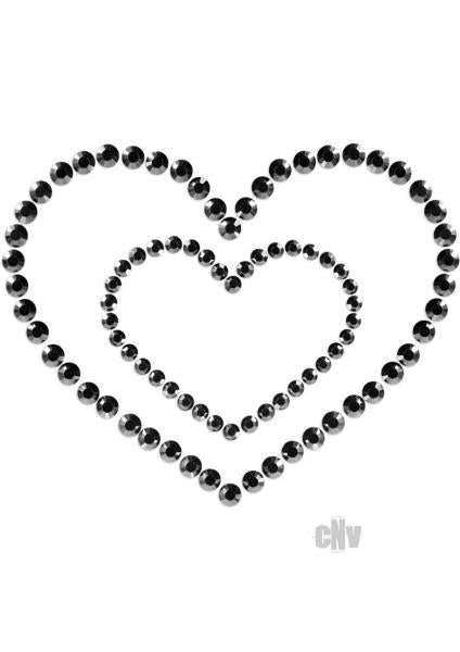 Mimi Heart Black Pasties