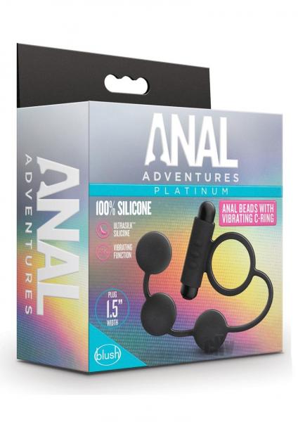 Anal Adventure Platinum Beads Vibe Cring