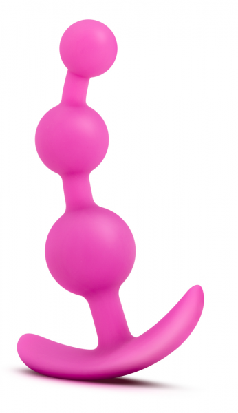 Luxe Be Me 3 Fuchsia Anal Beads