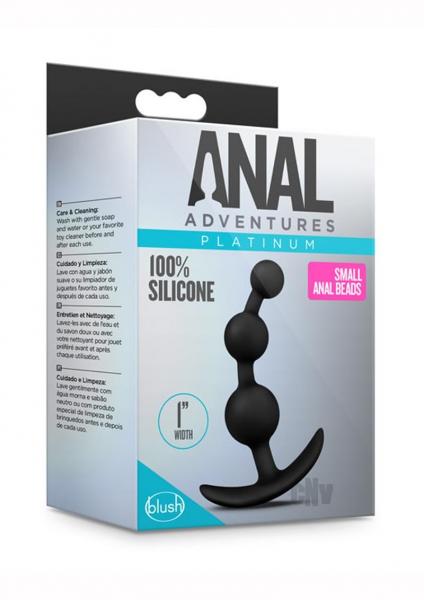 Anal Adv Platinum Small Anal Beads Black