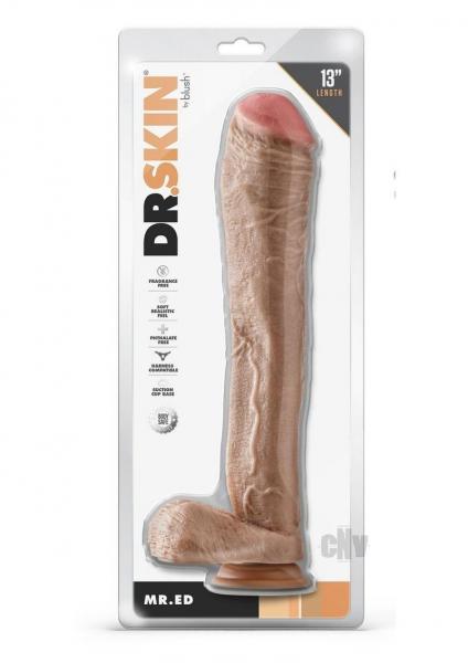 Dr Skin Mr Ed 13 Dildo Balls Beige