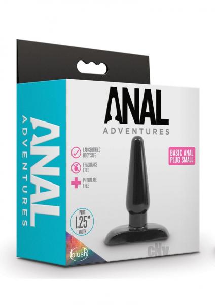 Anal Adv Basic Anal Plug Sm Black