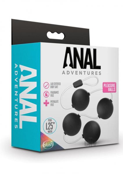 Anal Adv Pleasure Balls Black