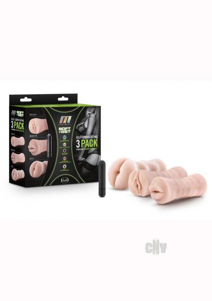 M For Men Lube Vibe Stroker Kit 3pk Van