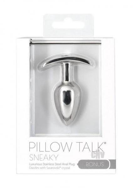 Pillow Talk Sneaky Luxurious Stainless Steel Anal Plug