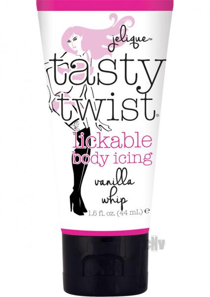 Jelique Tasty Twist Lickable Body Icing Vanilla Whip 1.5oz