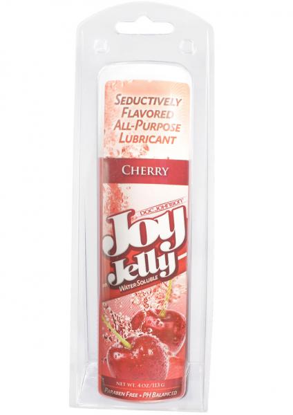 Joy Jelly Flavored Water Based Lubricant Cherry 4 Ounce