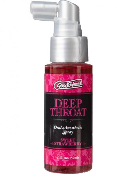 Goodhead Deep Throat Oral Spray Sweet Strawberry 2oz