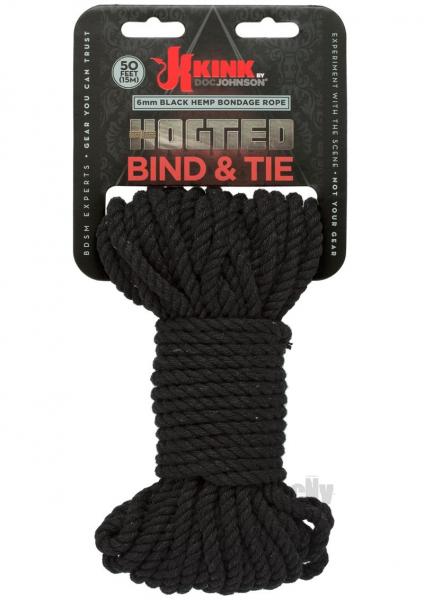 Kink Hogtied Bind And Tie 6mm 50` Black