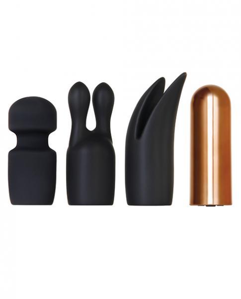 Glam Squad 3 Sleeves One Bullet Vibrator Black