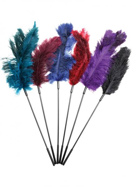 Fantasy Tickler Ostrich Feather Tickler Combo Assorted Colors