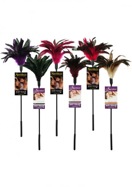 Fantasy Tickler Feather Tickler 6 Piece Assorted Colors