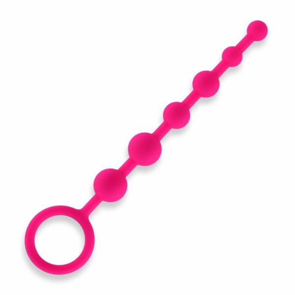 Hustler Anal Beads 6 Balls Pink Silicone