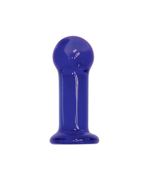 First Glass Indigo Anal Plug Blue